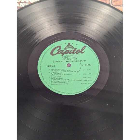 James Cotton Blues Band Taking Care of Business LP Capitol SN66013 - Picture 4 of 5